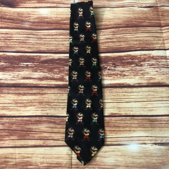 Vintage 90's Men's Neck Tie Taz Boxer Shorts Looney Tunes Warner Bros - Picture 1 of 5